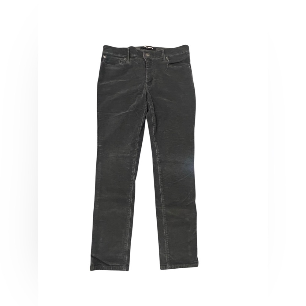 Express Women’s Corduroy Black‎ Mid Rise Stretch Leggings 10R